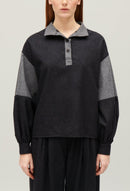 Claudie Pierlot - Top - Brume - Bicolore