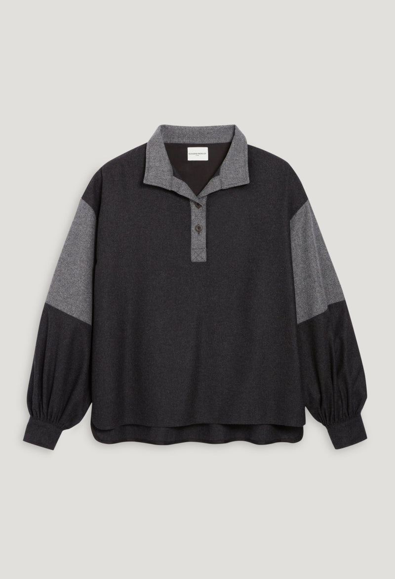 Claudie Pierlot - Top - Brume - Bicolore
