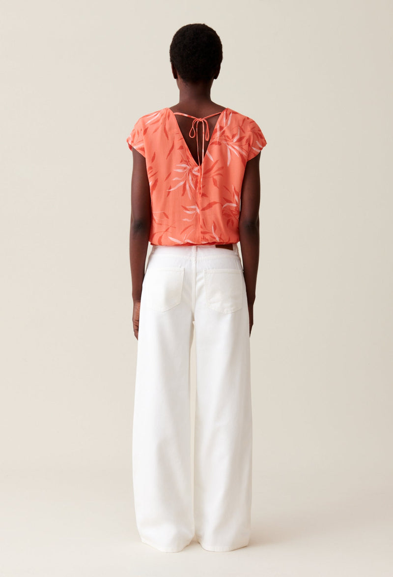 Claudie Pierlot - Top - Beky Feuille - Print Clair