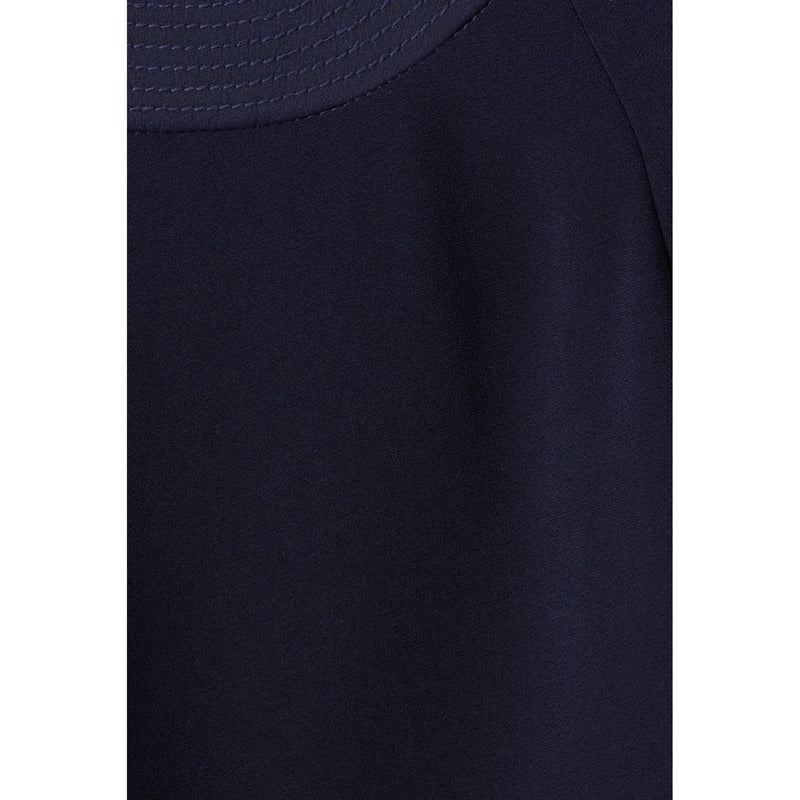Blouse Fluide Ceinturée Marine