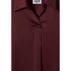 Open Collar Fluid Blouse