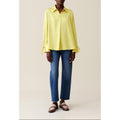 Open Collar Fluid Blouse