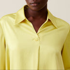 Open Collar Fluid Blouse