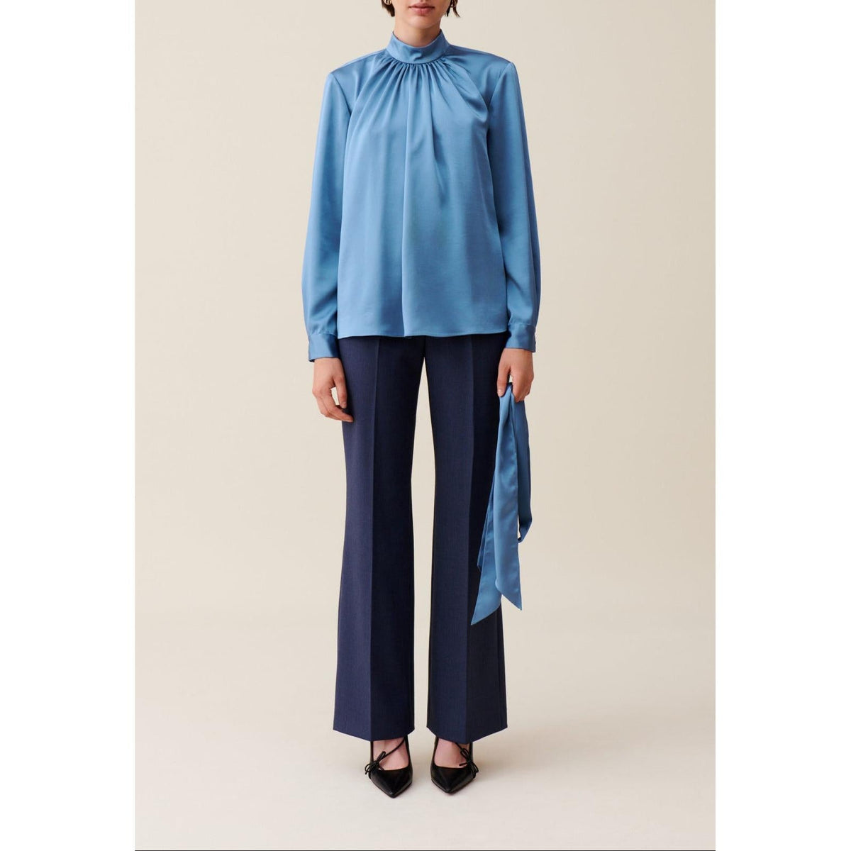 Claudie Pierlot - Blouse Fluide Col Lavallière