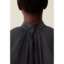 Blouse Lavallière Carreaux Fluide