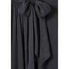 Fluid Check Lavallière Blouse