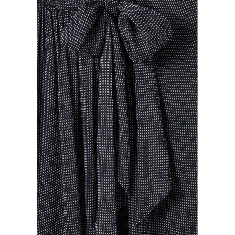 Blouse Lavallière Carreaux Fluide