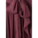Blouse Lavallière Carreaux Fluide
