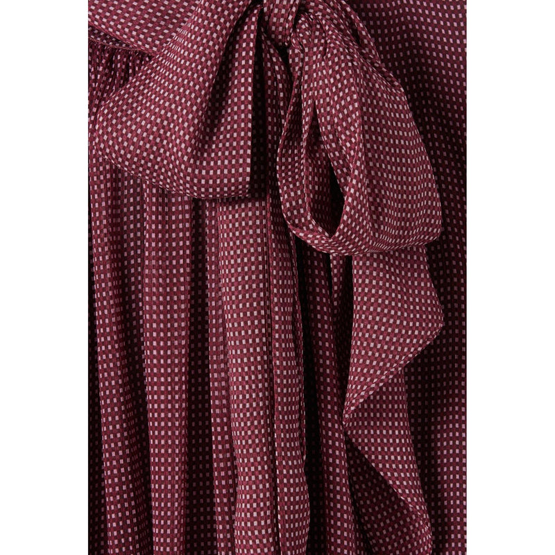 Blouse Lavallière Carreaux Fluide