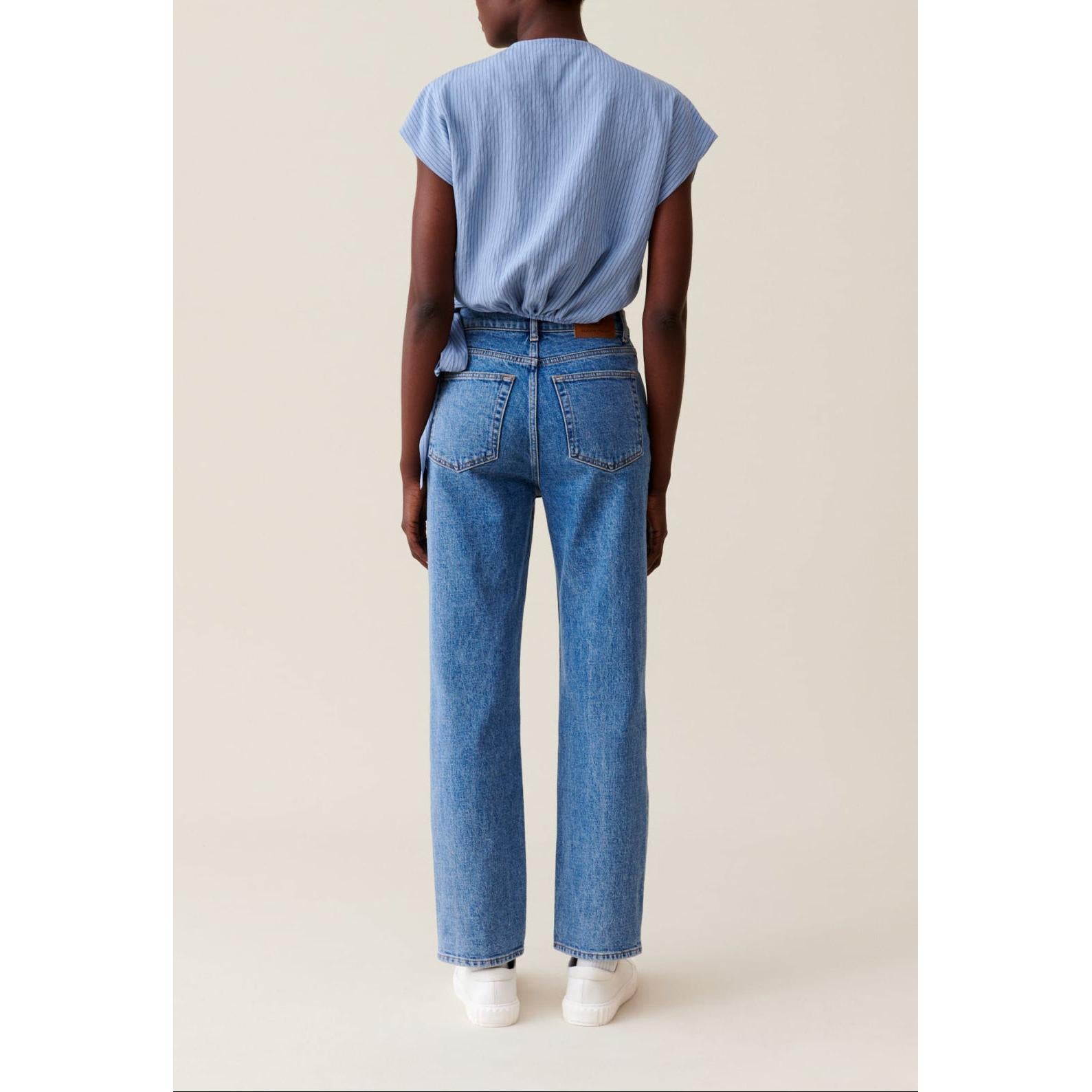Claudie Pierlot - Striped Wrap Blouse
