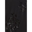 Top Noir Sequins Brodés