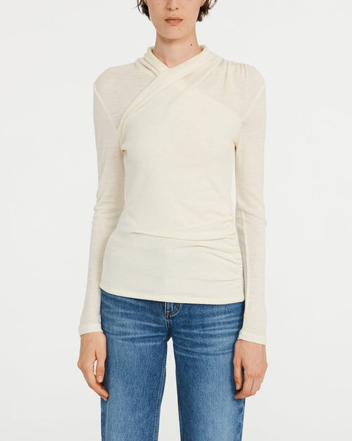 Claudie Pierlot - T-Shirt Taurussi - Blanc Cassé