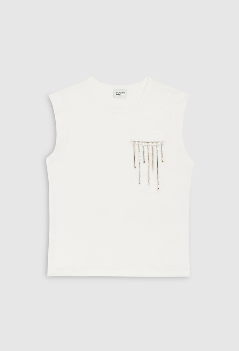 Claudie Pierlot - Tasmania T-Shirt - Ecru