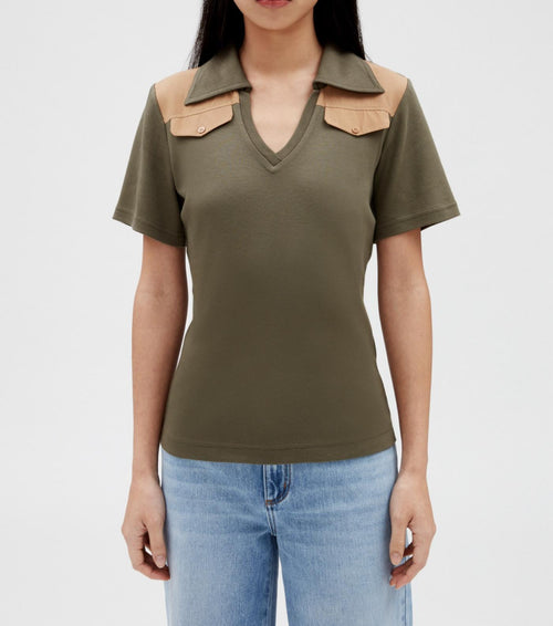 Claudie Pierlot - Camisetas Tavi - Caqui