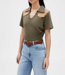 Claudie Pierlot - T-Shirts Tavi - Khaki