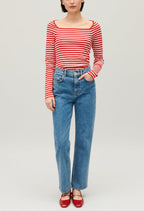 Claudie Pierlot - Camiseta - Tumiki Rayas - Rojo