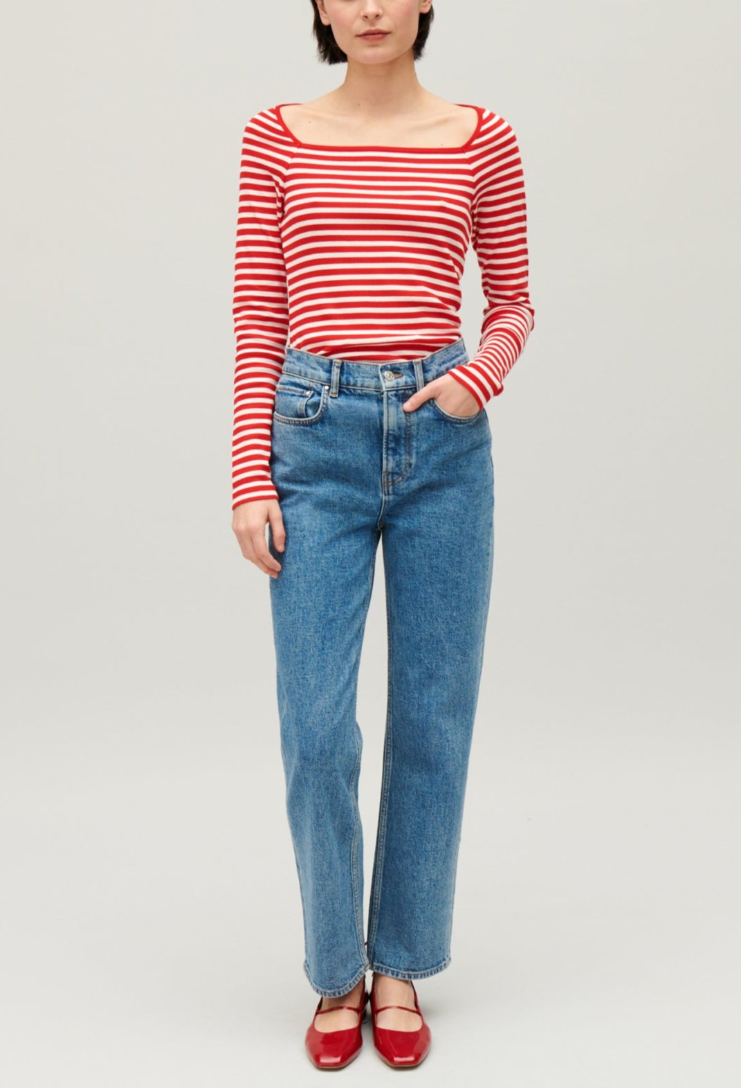 Claudie Pierlot - Camiseta - Tumiki Rayas - Rojo