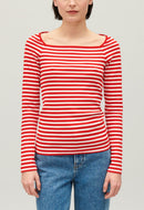 Claudie Pierlot - Tee Shirt - Tumiki Rayures - Rouge