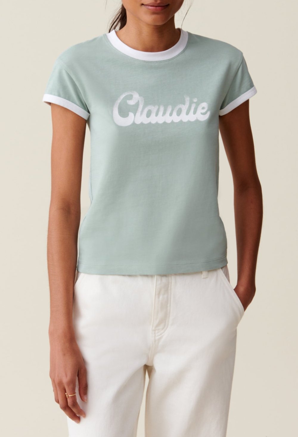 Claudie Pierlot - Tee Shirt - Tamet - Argile