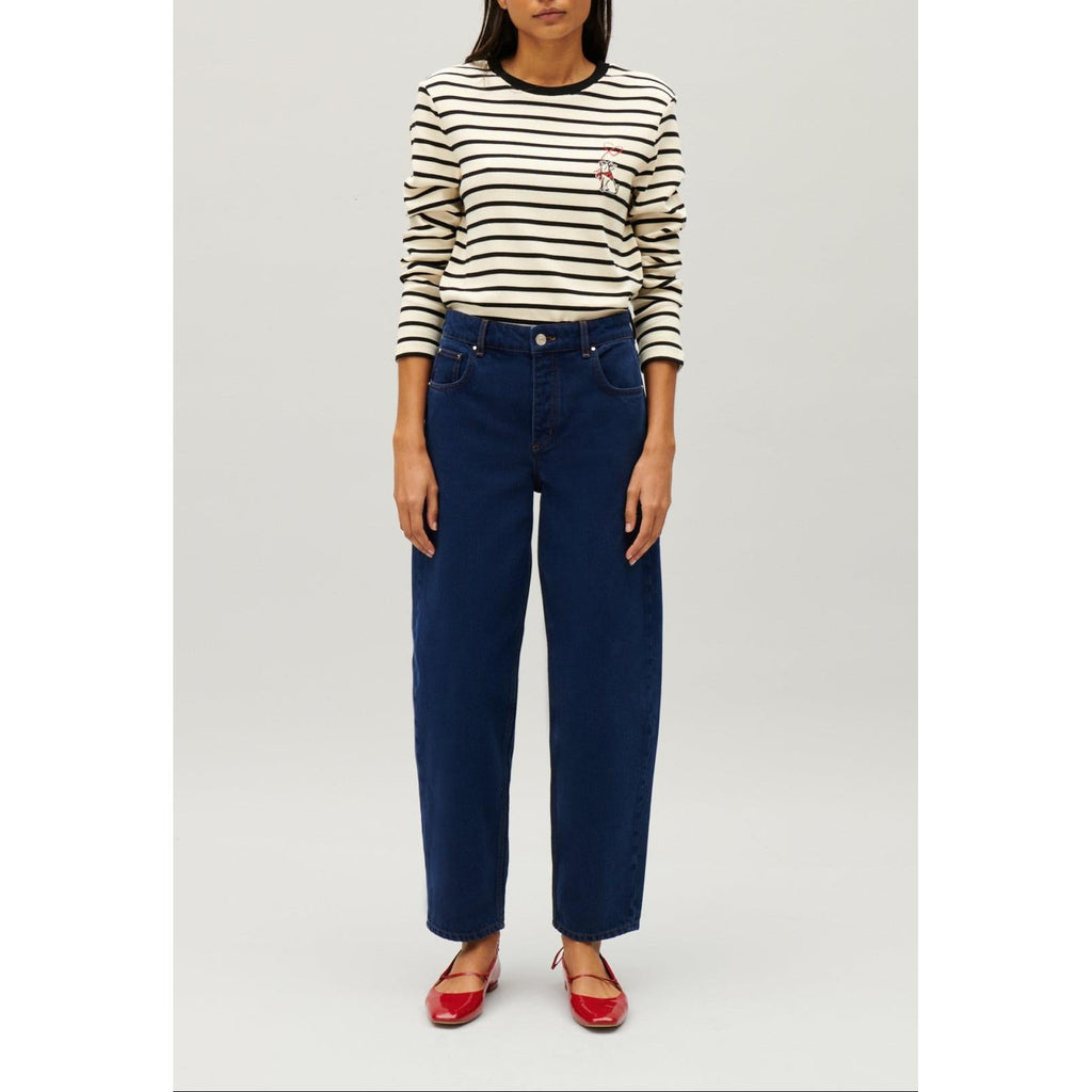 Claudie Pierlot - Jean Toto Two-Tone Breton Stripe Tee-Shirt