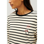 Claudie Pierlot - Jean Toto Two-Tone Breton Stripe Tee-Shirt