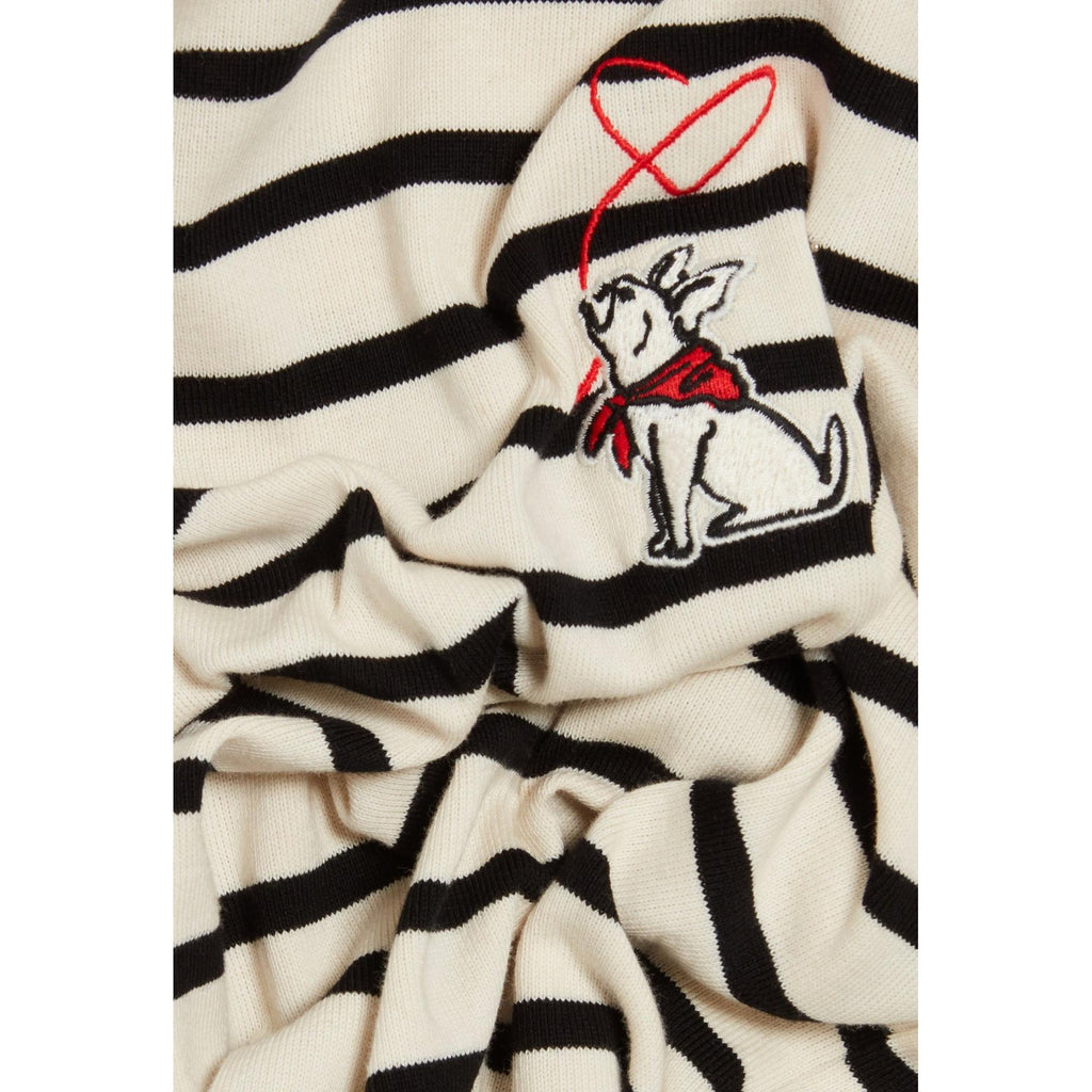 Claudie Pierlot - Jean Toto Two-Tone Breton Stripe Tee-Shirt