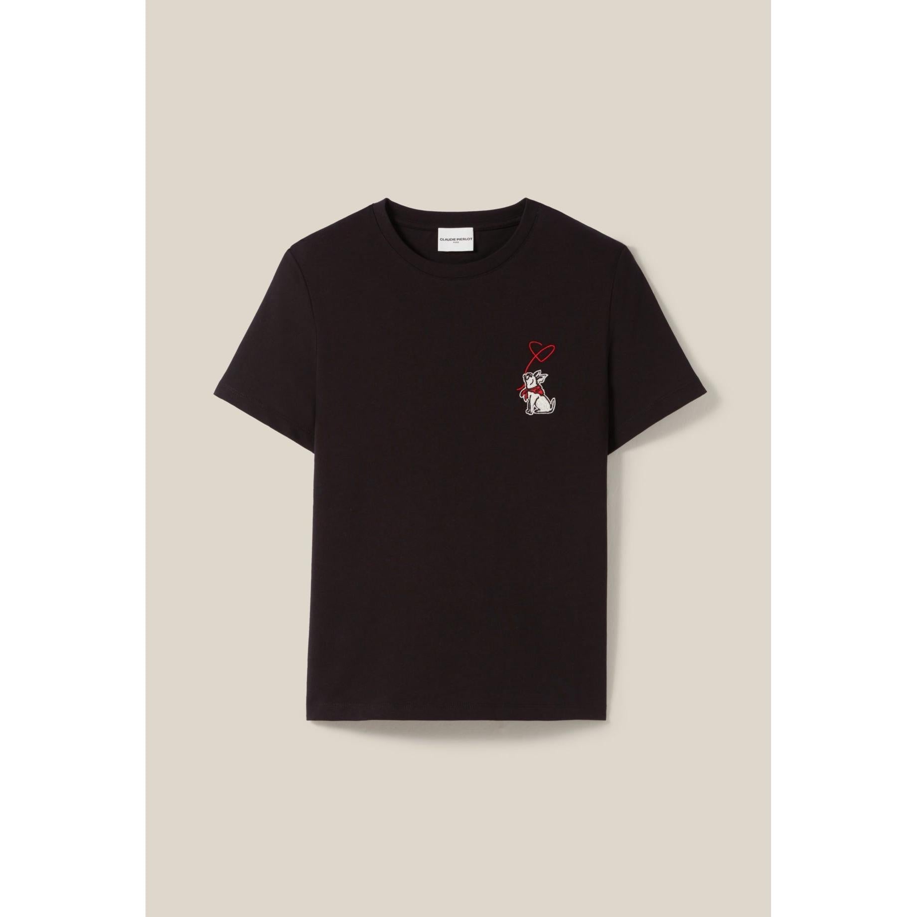 Claudie Pierlot - T-Shirt Jean Toto Manches Courtes