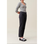 Claudie Pierlot - Top Maille Ajusté Col Rond Gris