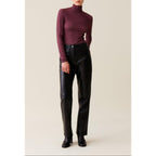 Claudie Pierlot - Top Cuello Cisne Ajustado