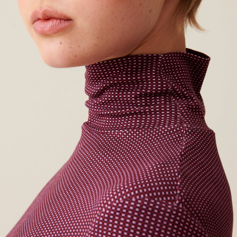Fitted Funnel Neck Top