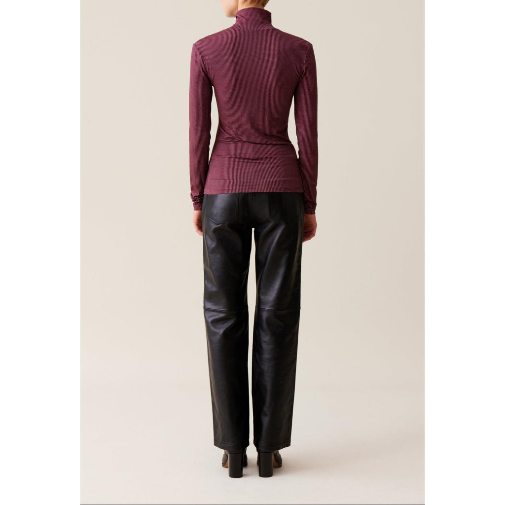 Claudie Pierlot - Top Cuello Cisne Ajustado