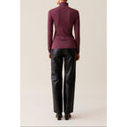 Claudie Pierlot - Top Cuello Cisne Ajustado