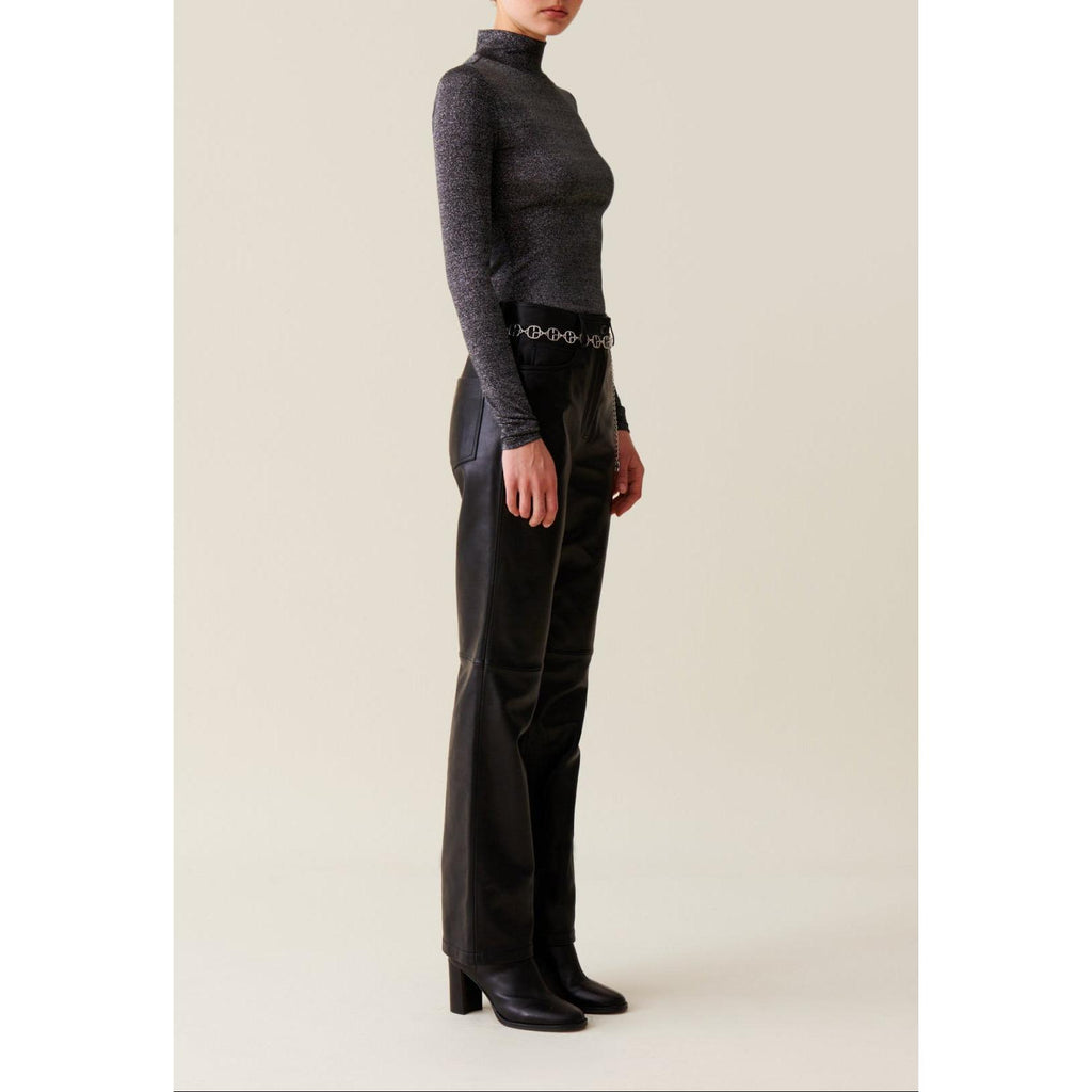 Sous-Pull Jersey Brillant Col Haut