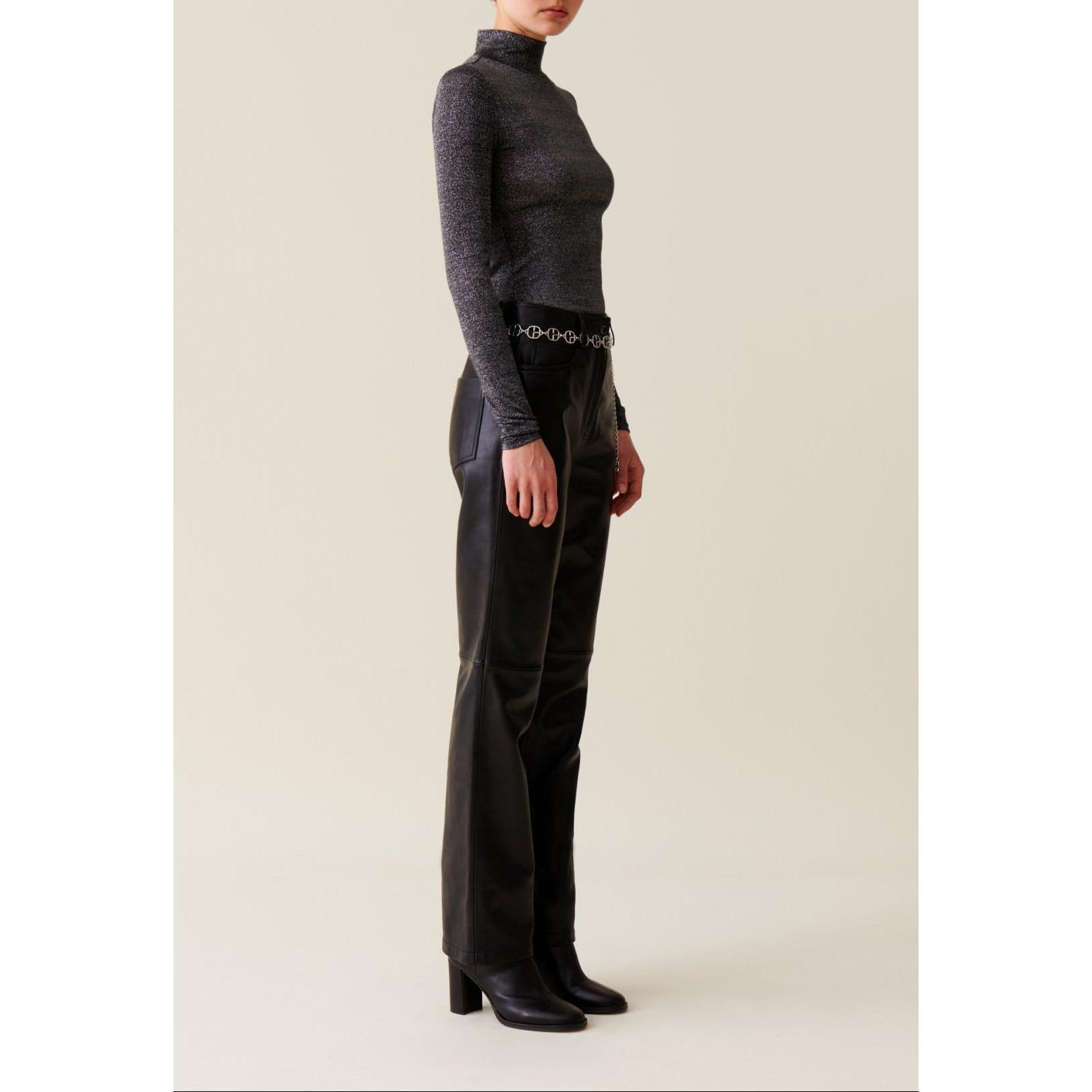 Sous-Pull Jersey Brillant Col Haut