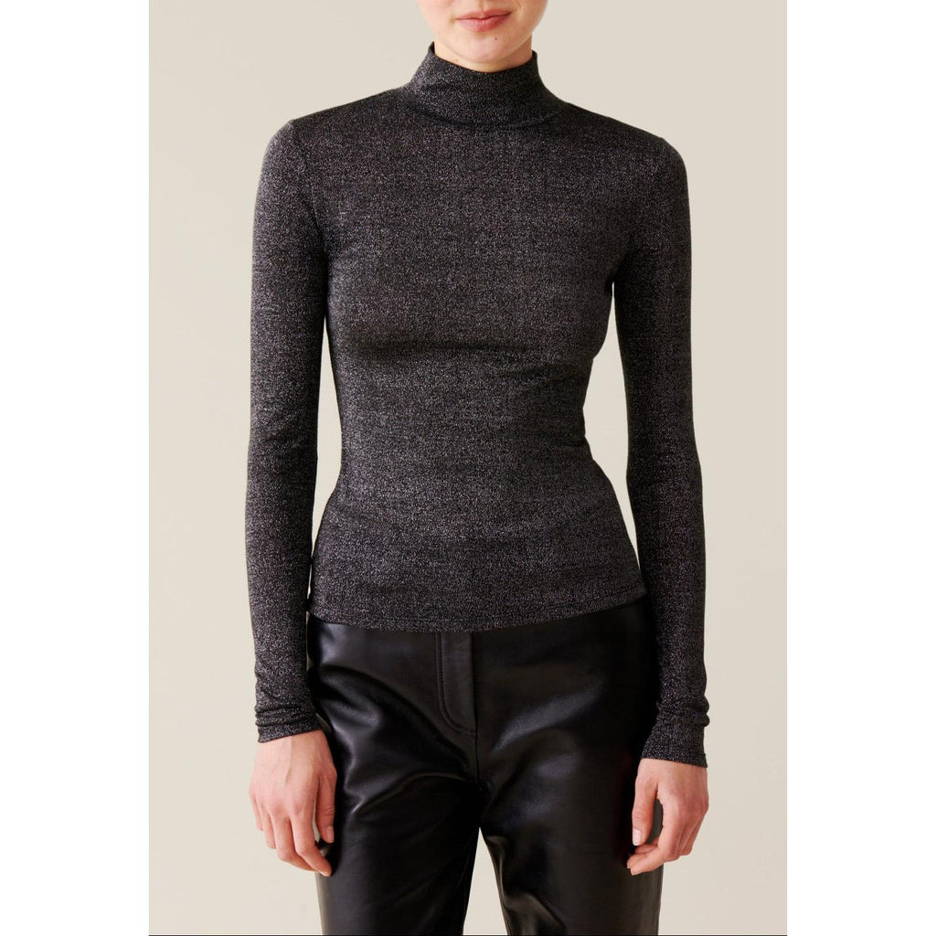 Sous-Pull Jersey Brillant Col Haut