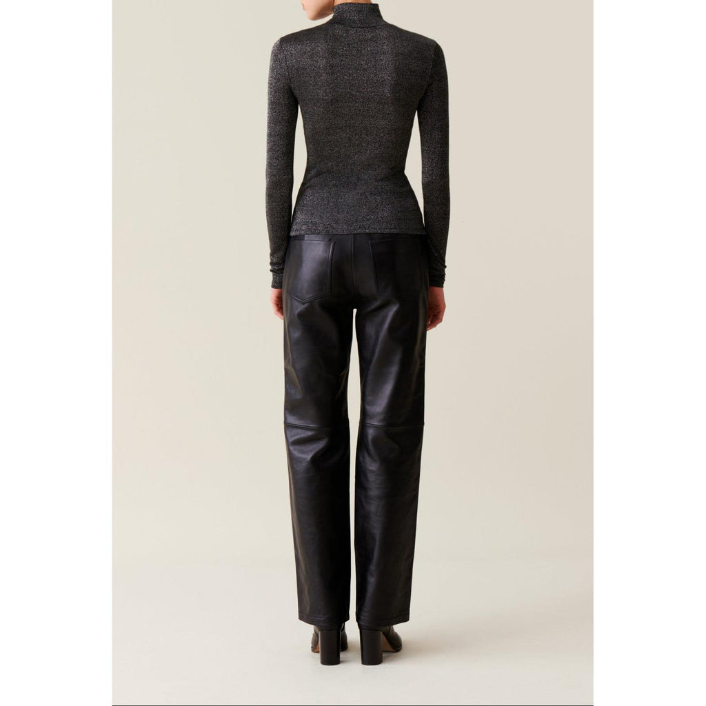 Sous-Pull Jersey Brillant Col Haut