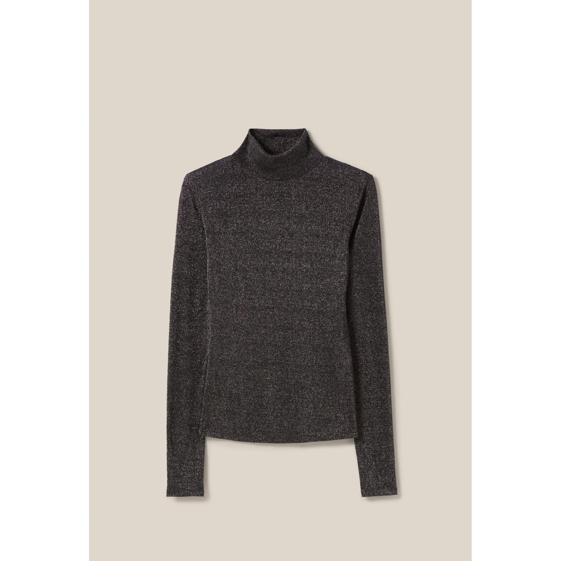 Sous-Pull Jersey Brillant Col Haut
