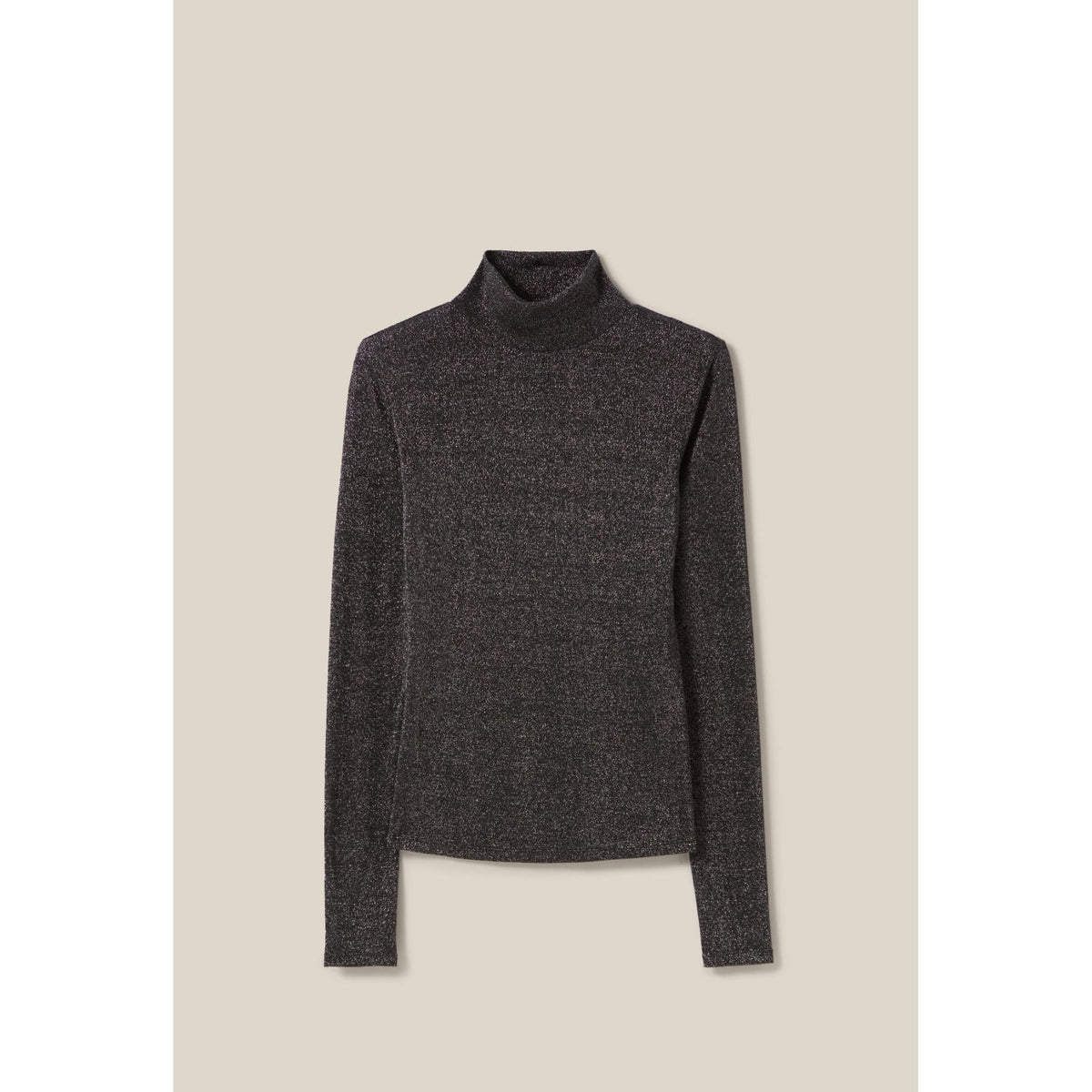 Claudie Pierlot - Sous-Pull Jersey Brillant Col Haut
