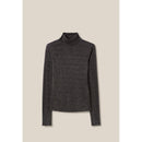 Jersey interior de punto brillante con cuello alto
