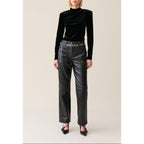 Claudie Pierlot - Fitted Black Velvet Top