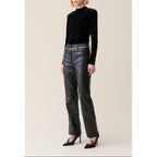 Claudie Pierlot - Fitted Black Velvet Top