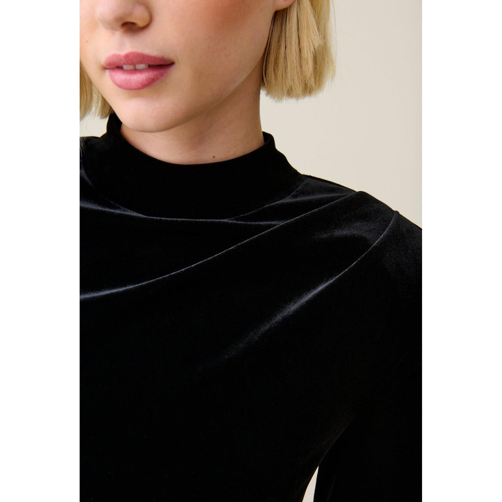 Claudie Pierlot - Fitted Black Velvet Top