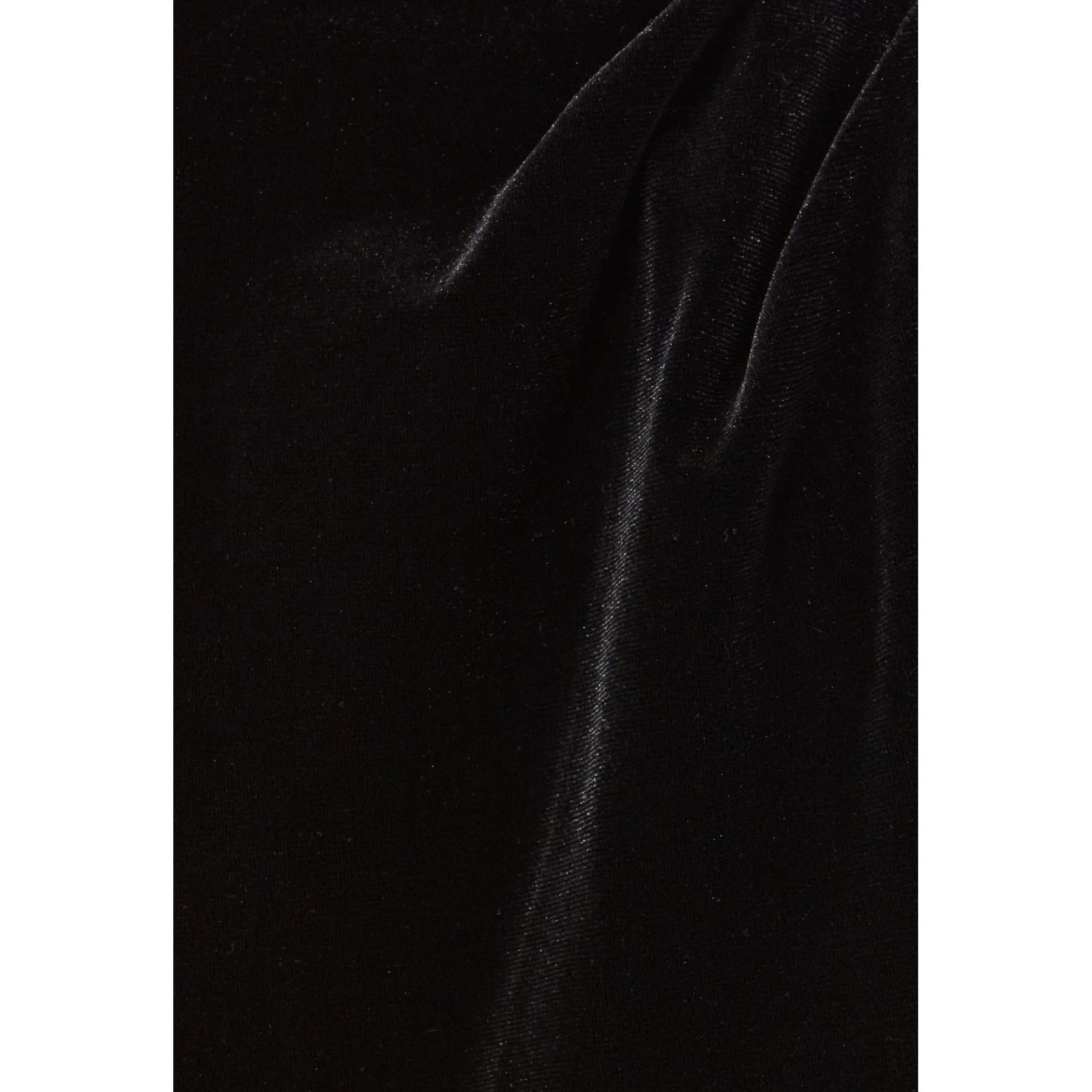 Claudie Pierlot - Fitted Black Velvet Top