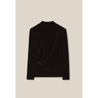 Claudie Pierlot - Fitted Black Velvet Top