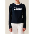 Claudie Pierlot - T-Shirt Coton Manches Longues Noir