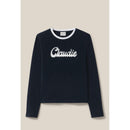 T-Shirt Coton Manches Longues Noir