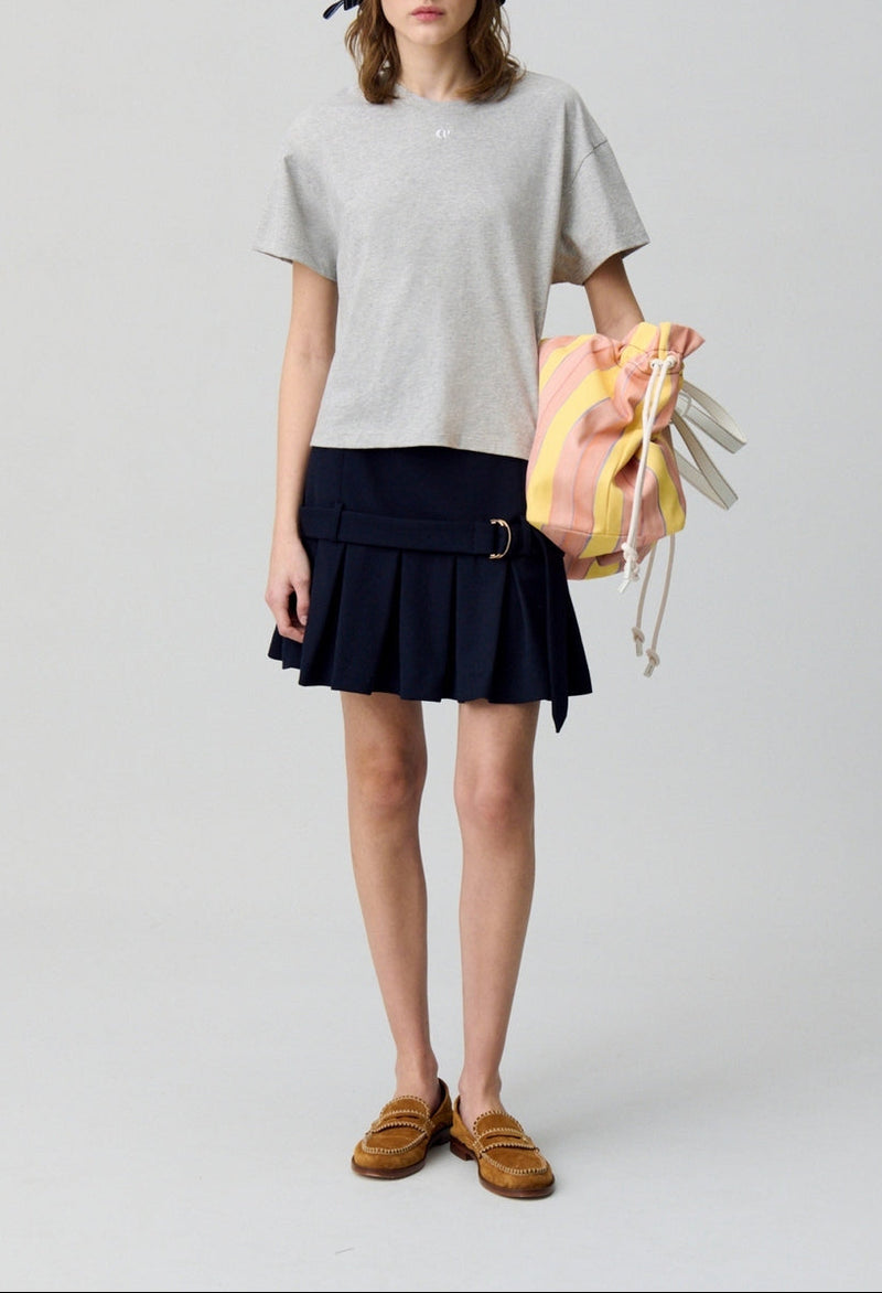 T-Shirt Theresebis Gris Clair Chine