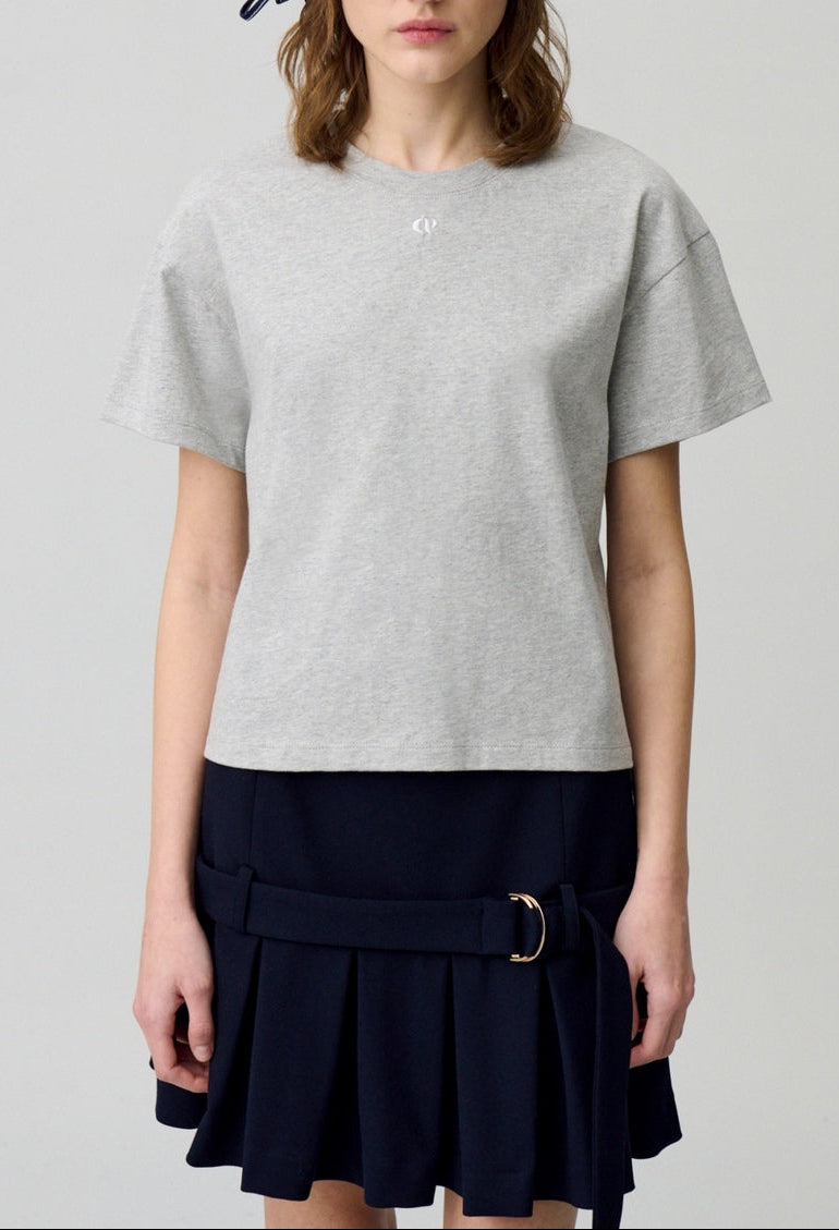 T-Shirt Theresebis Gris Clair Chine