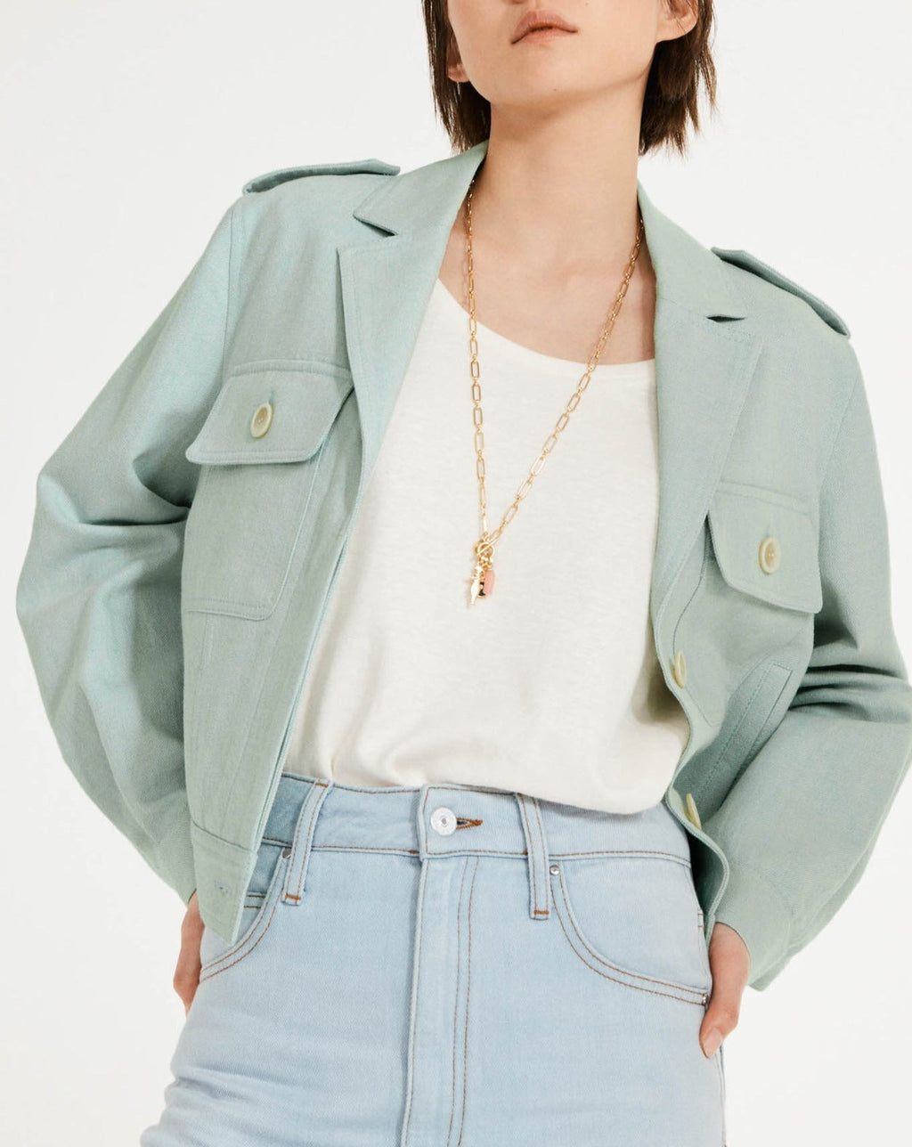 Claudie Pierlot - Chaqueta de Traje - Virtuose - Almendra