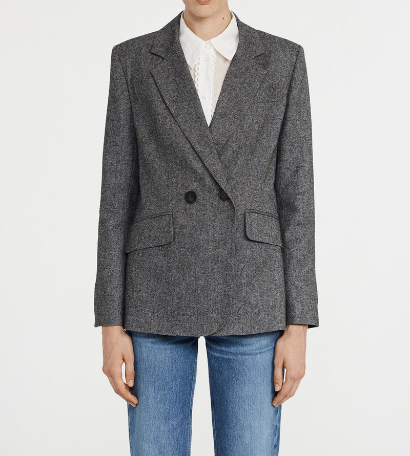 Claudie Pierlot - Veste Tailleur - Villaga - Gris Chine
